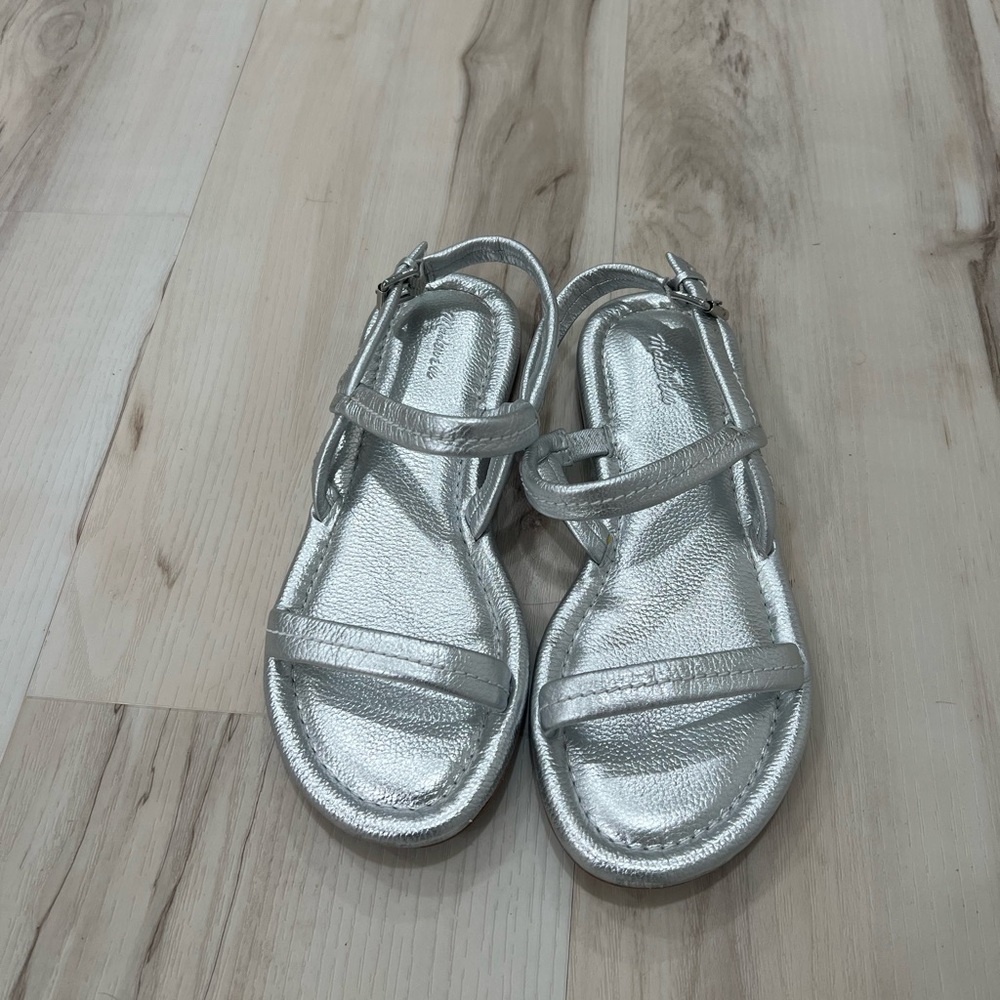 Madewell Metallic Silver Sandals